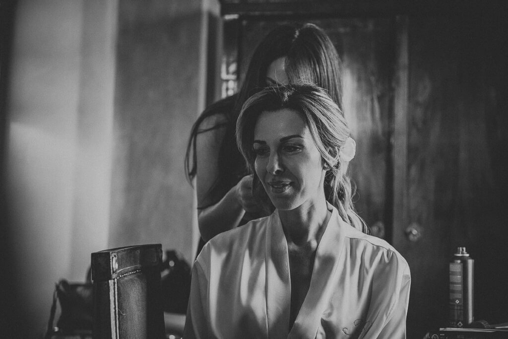 la sposa in preparazione