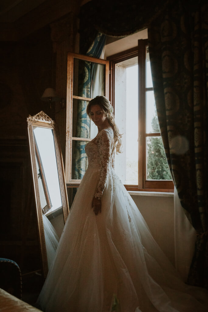 la sposa in preparazione