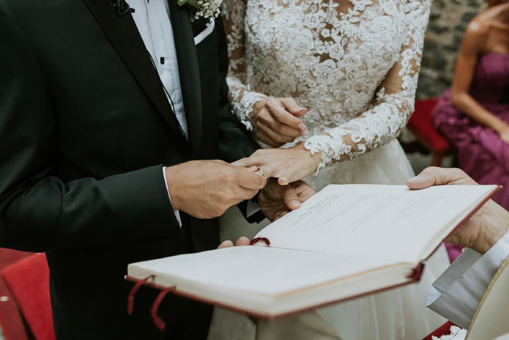 scambio degli anelli al castello della castelluccia