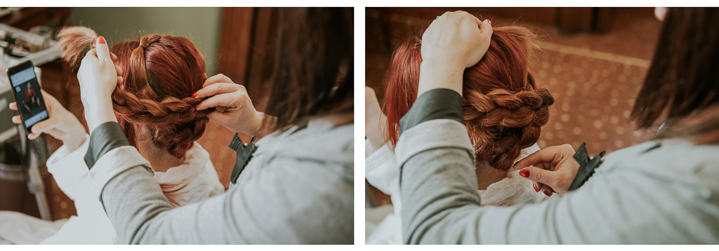 l'acconciatura della sposa del destination wedding a roma