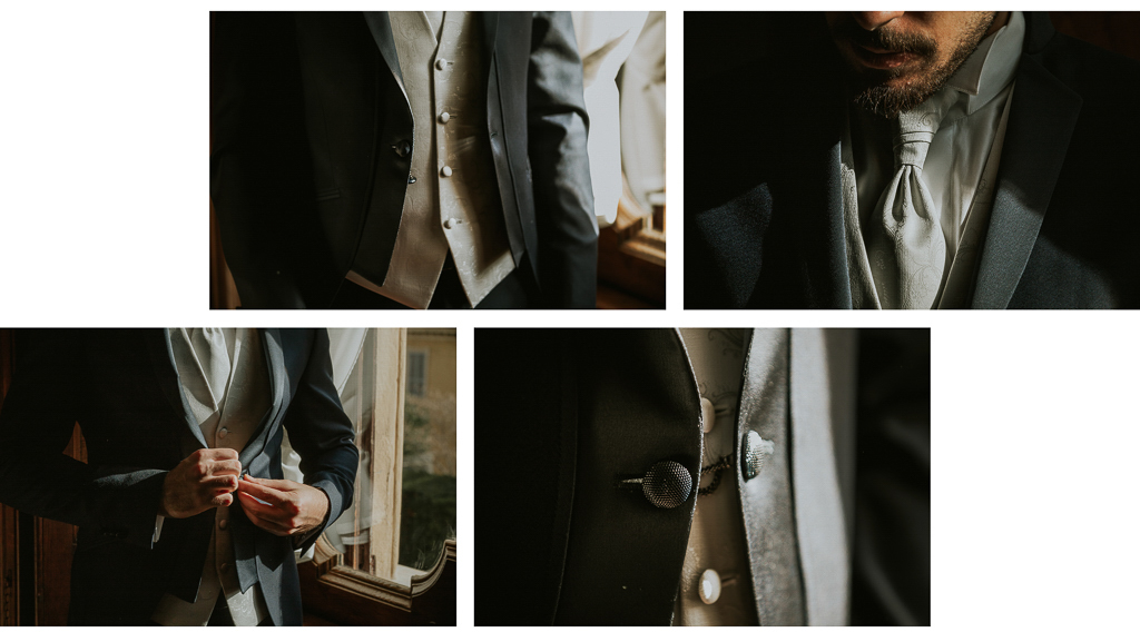 dettagli dello sposo