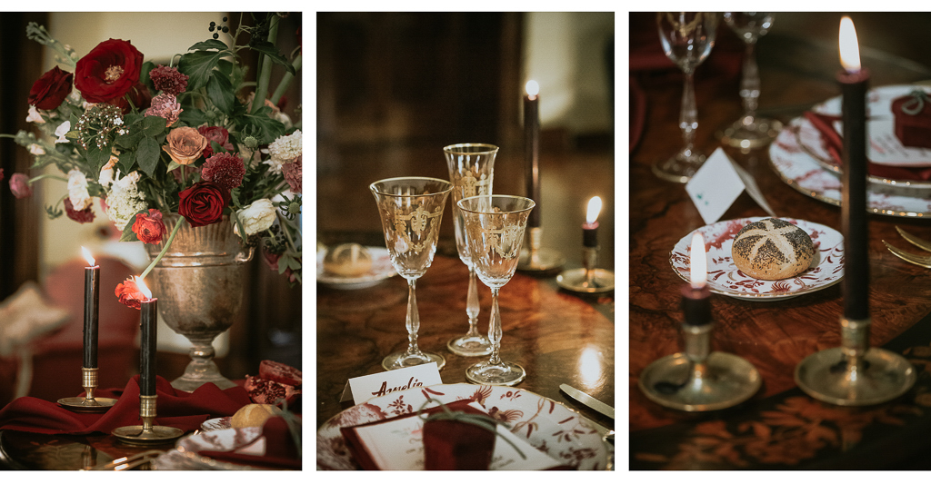 dettagli eleganti di destination wedding a roma