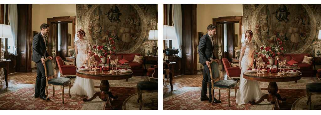 gli sposi si accomodano