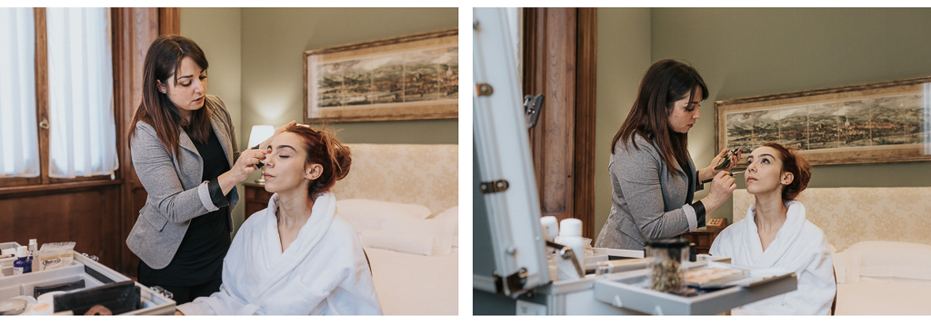 il trucco della sposa del destination wedding a roma