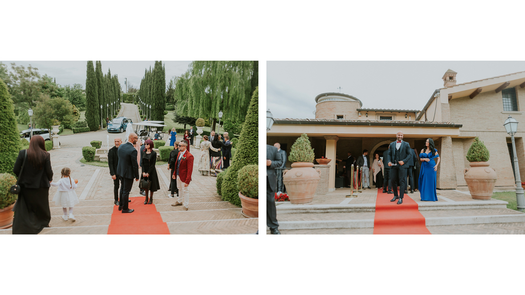 arrivo ospiti matrimonio tenuta ceccucci roma