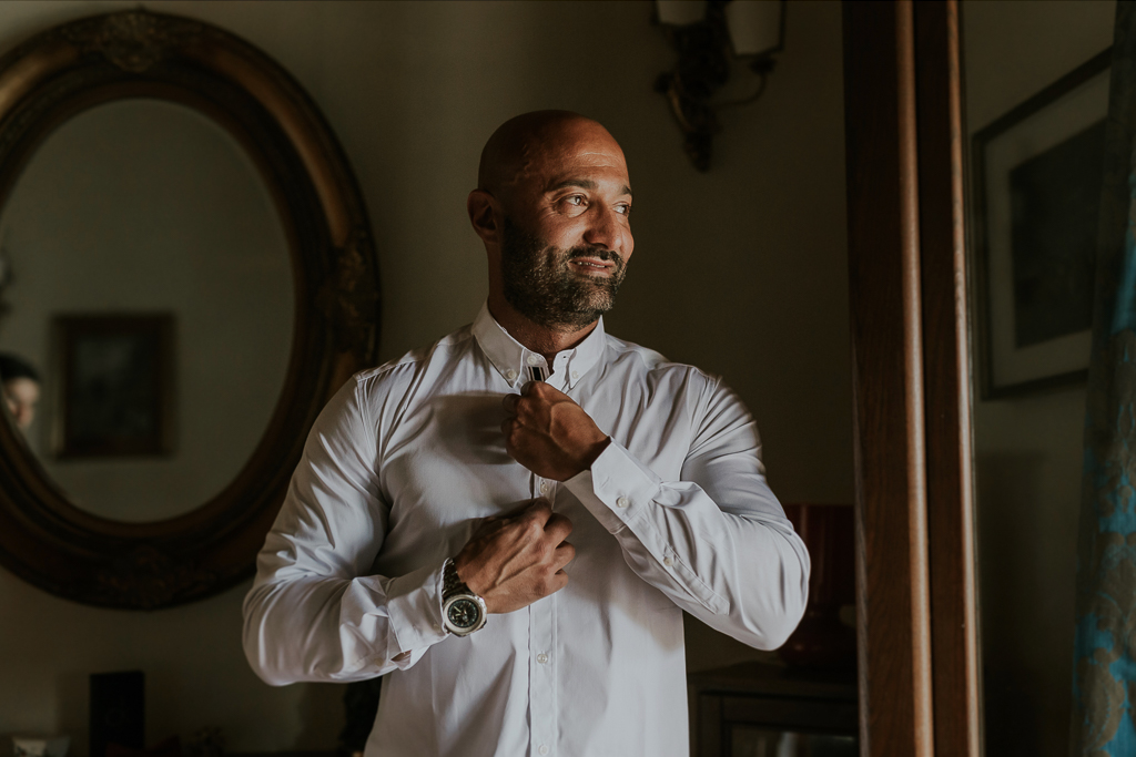 sposo di prepara in tenuta ceccucci roma