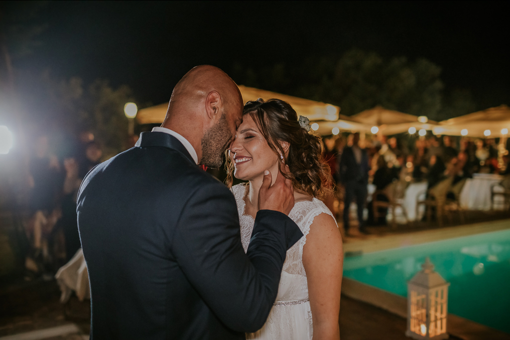 ricevimento serale di matrimonio in tenuta ceccucci roma