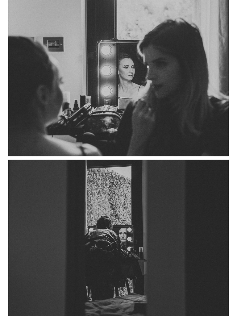 il trucco della sposa è pronto per il matrimonio a roma