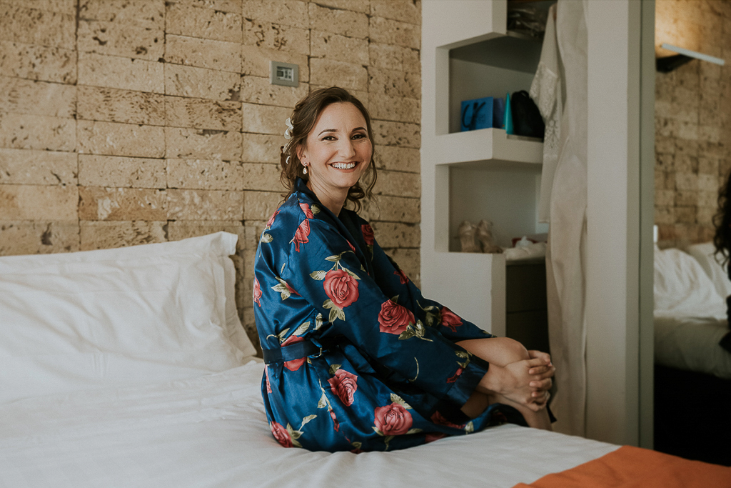 la sposa è rilassata