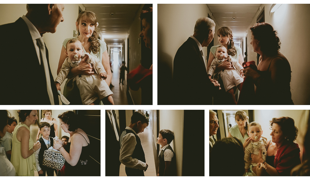 i parenti aspettano che la sposa sia pronta