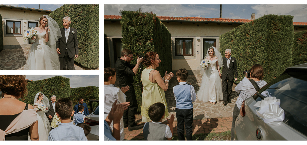 la sposa esce di casa