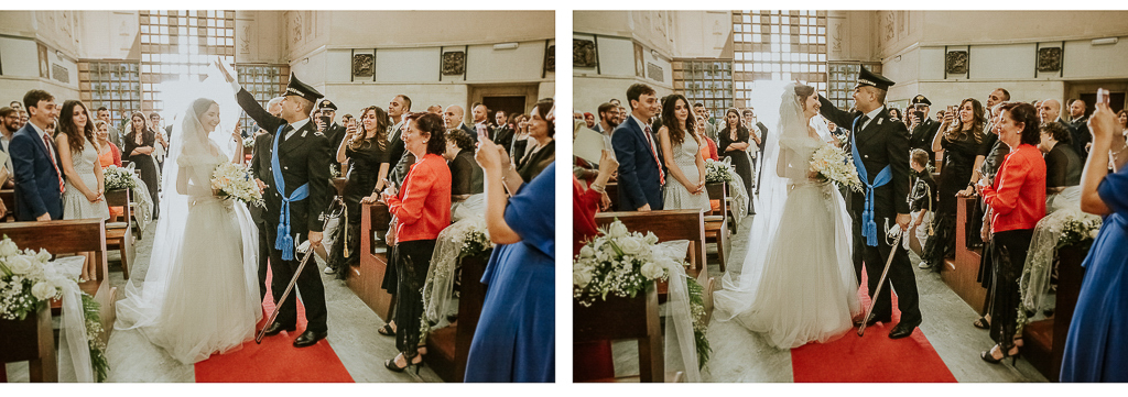 lo sposo toglie il velo alla sposa