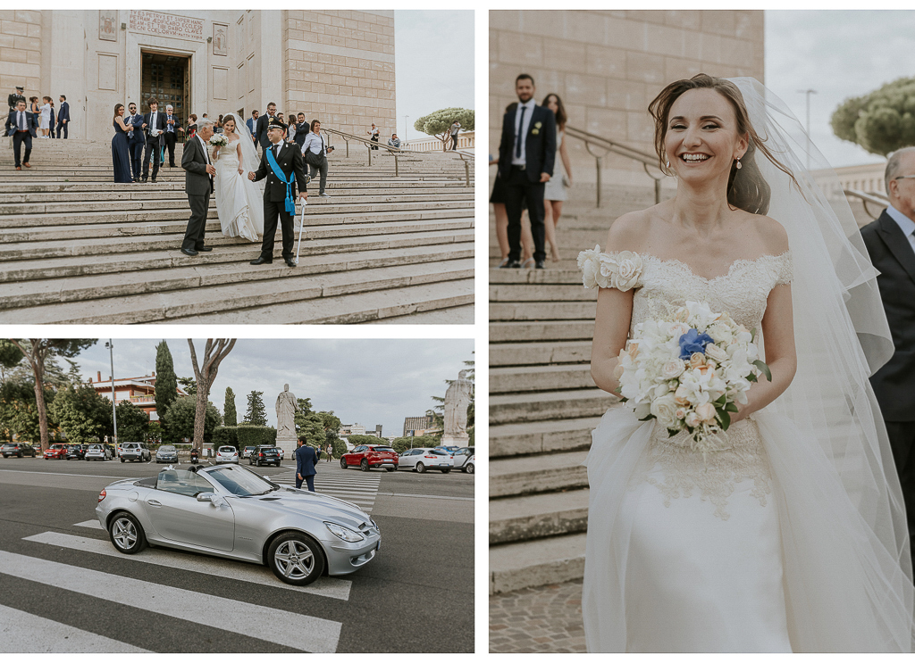 fine della cerimonia di matrimonio