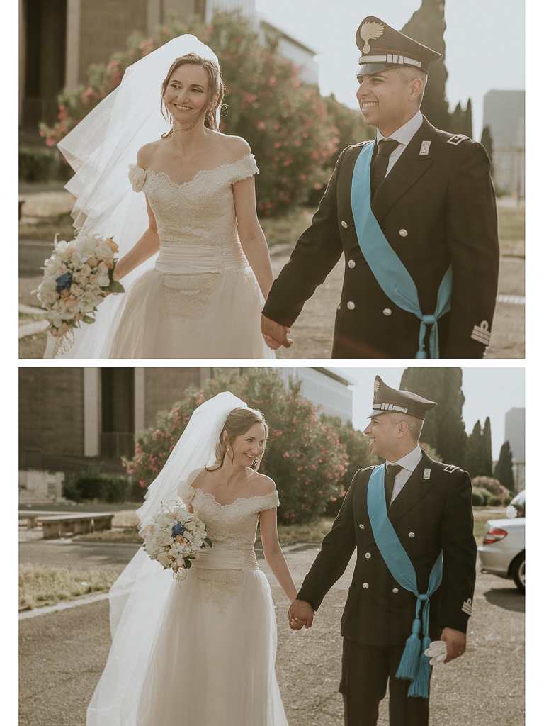 passeggiata degli sposi controluce