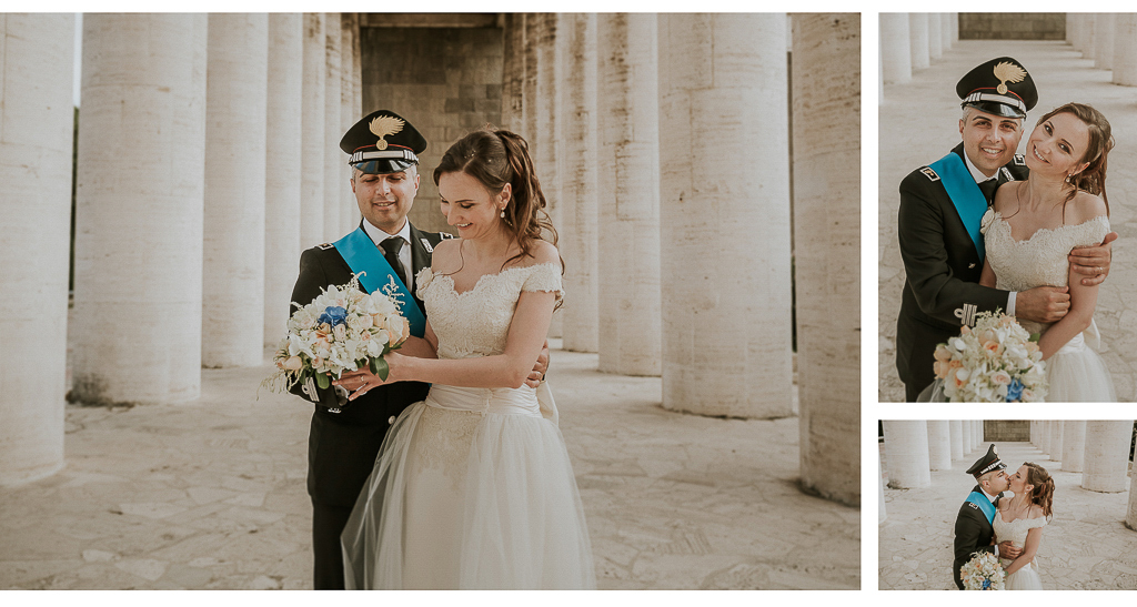 passeggiata degli sposi prima del ricevimento