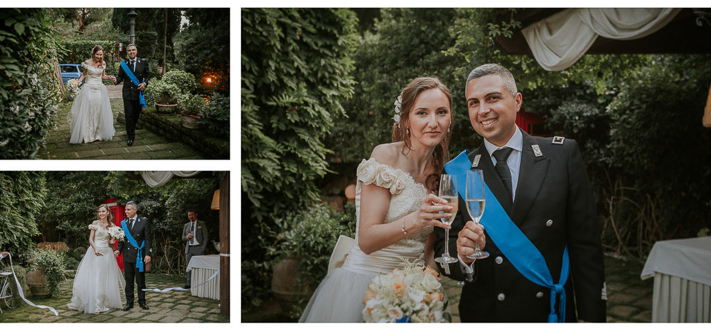 brindisi degli sposi Matrimonio Villa Grant a Roma