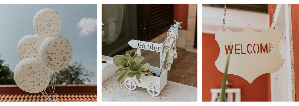 dettagli a casa della sposa