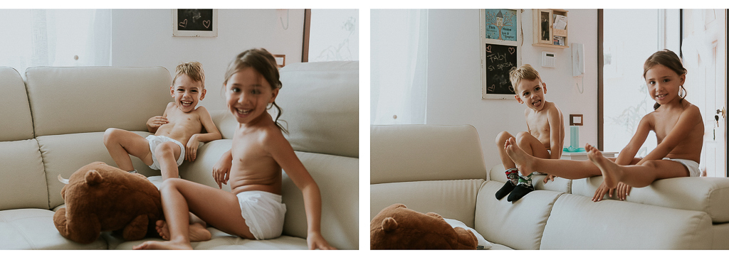 clima di festa in casa dalla sposa