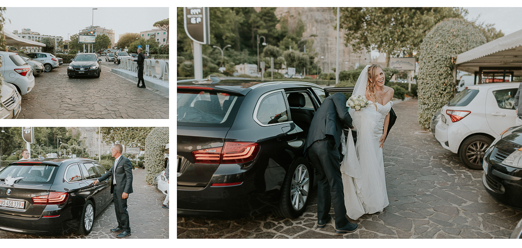 arrivo della sposa a terracina