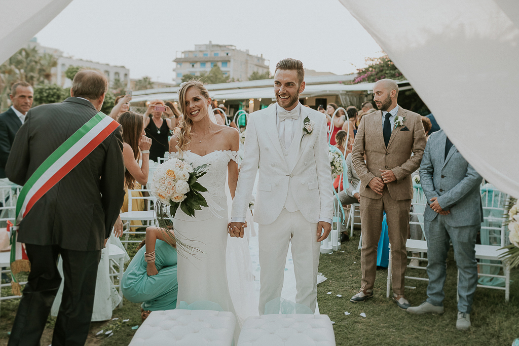 cerimonia matrimonio in bianco