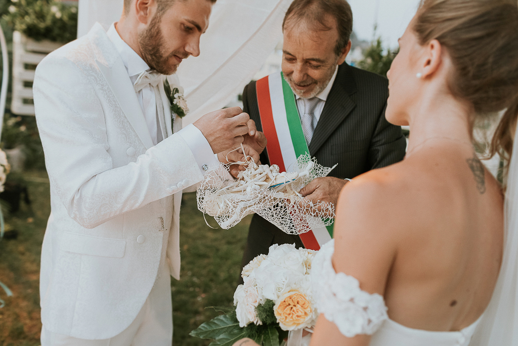 scambio degli anelli matrimonio