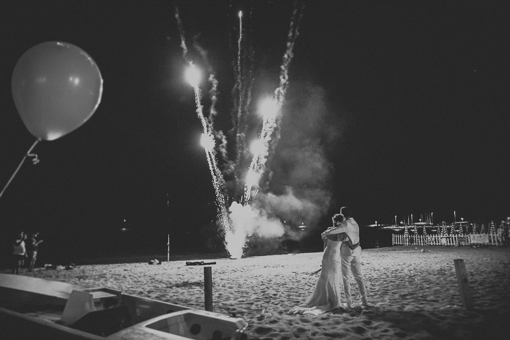 fuochi d'artificio matrimonio