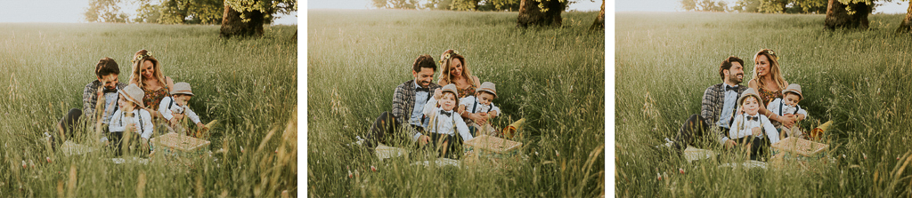 foto picnic di famiglia