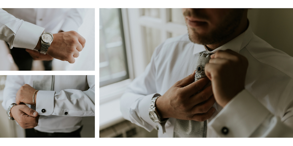 dettagli dello sposo del matrimonio a roma