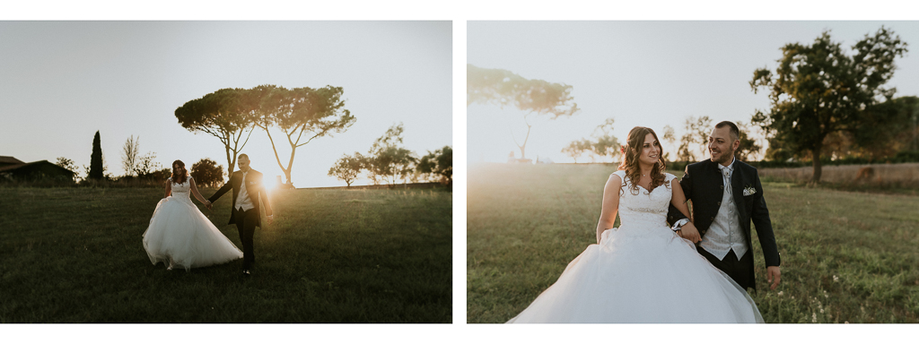 sposi nel giorno del matrimonio a roma