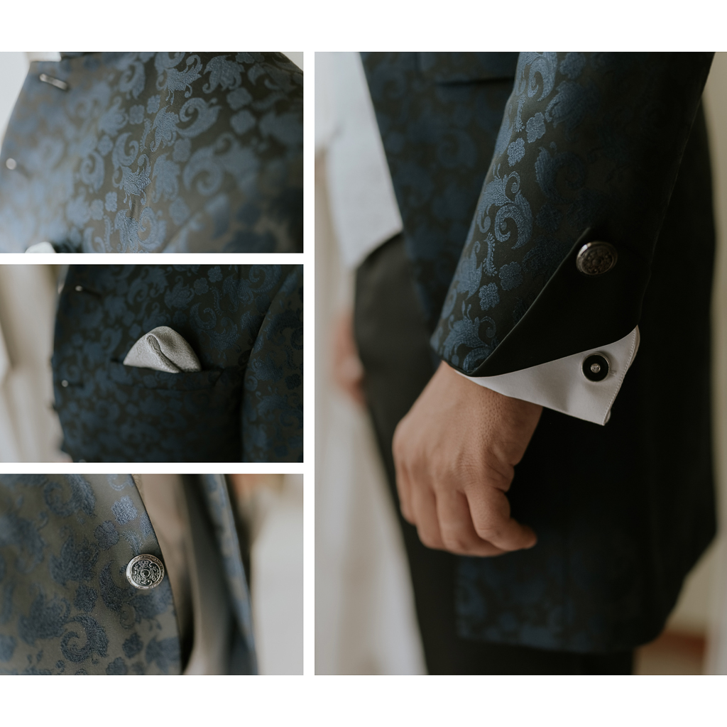 dettagli del vestito del matrimonio a roma