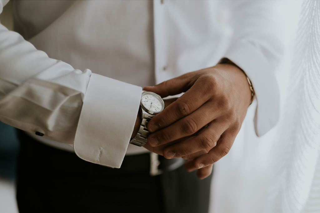 orologio dell sposo per il matrimonio a roma