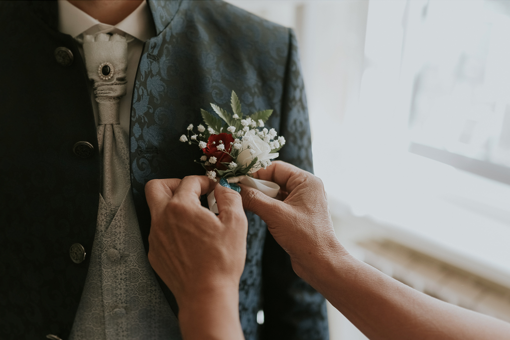 bottoniera dello sposo