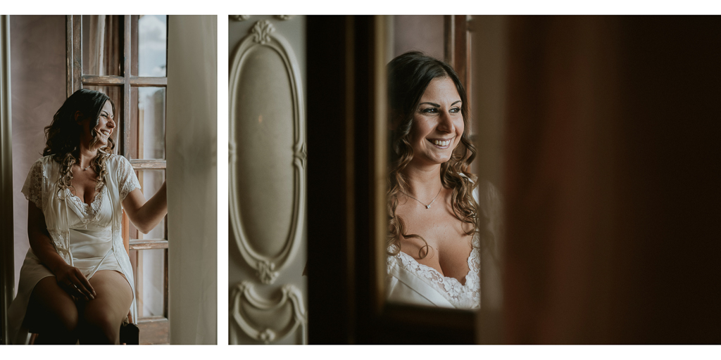 la sposa si prepara per la cerimonia