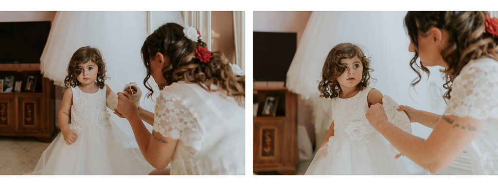 la sposa con sua figlia