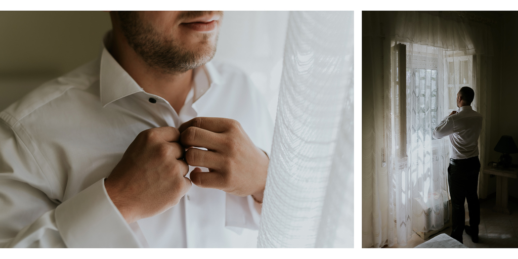 preparazione dello sposo per il matrimonio a roma