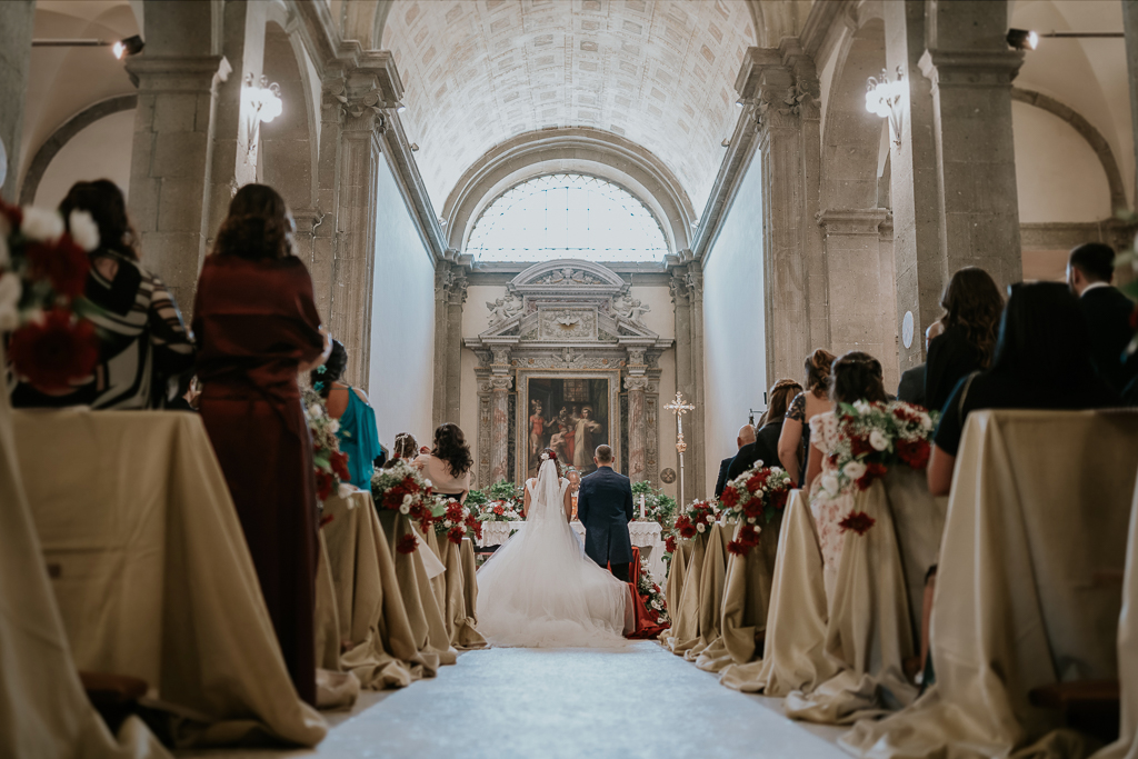 cerimonia in chiesa San Lorenzo Martire a formello