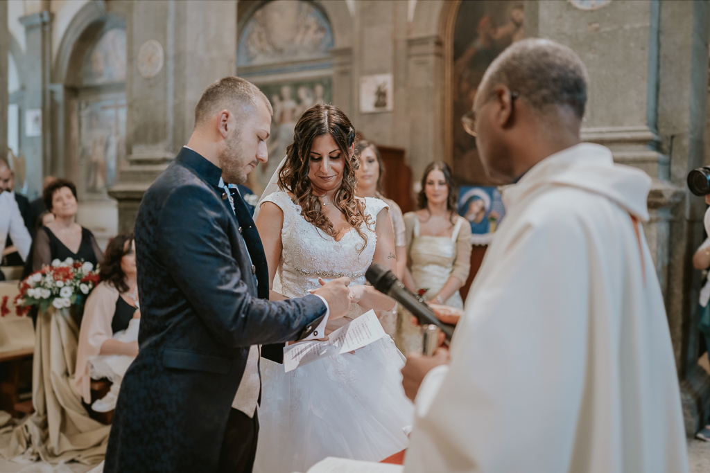 scambio degli anelli matrimonio a formello