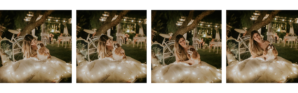 la sposa del matrimonio serale in tenuta agrivillage