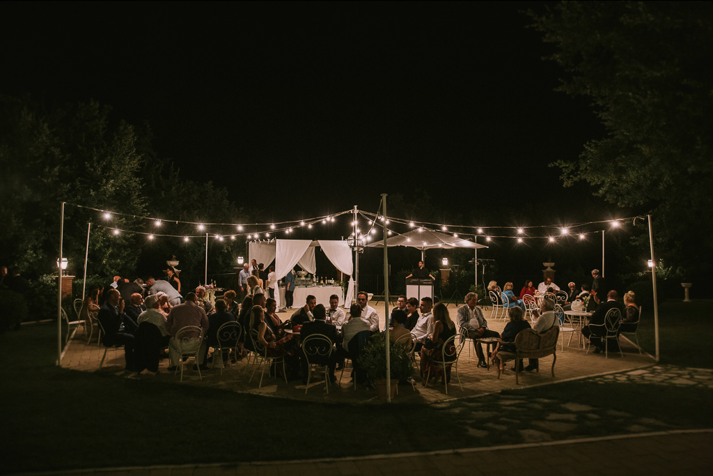 matrimonio serale presso tenuta agrivillage a Roma