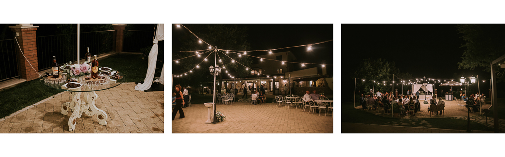 matrimonio serale presso tenuta agrivillage a Roma