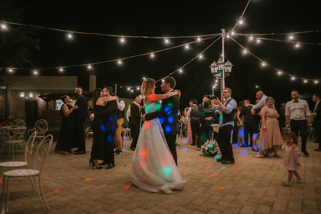 ballo degli sposi del matrimonio serale