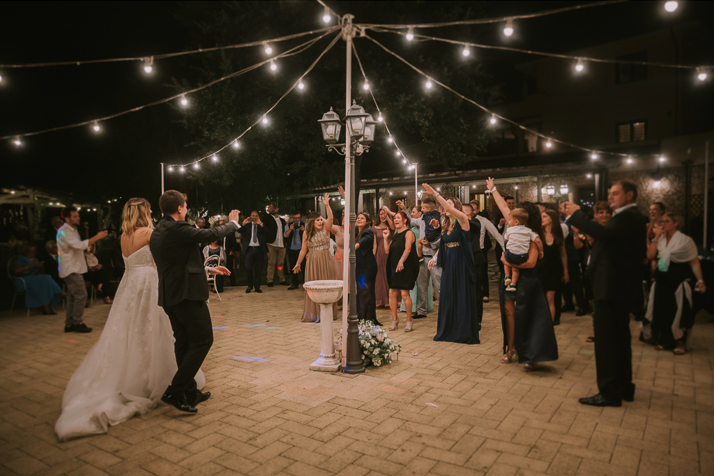 luminarie matrimonio serale tenuta agrivillage a Roma