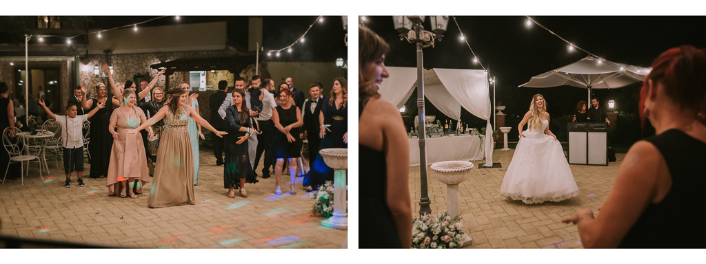 balli del ricevimento di matrimonio serale