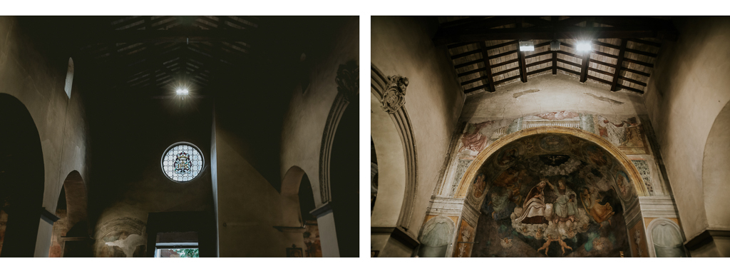 interno della chiesa San Pancrazio isola Farnese