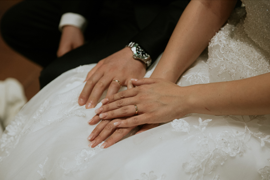 gli anelli degli sposi