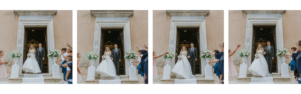 uscita degli sposi chiesa San Pancrazio isola Farnese