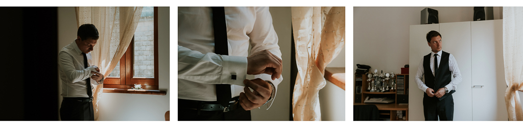 preparazione dello sposo