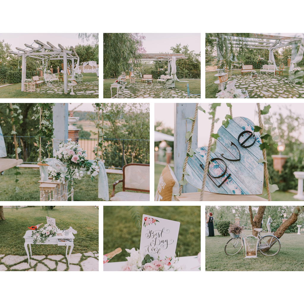 allestimenti matrimonio presso tenuta agrivillage a Roma