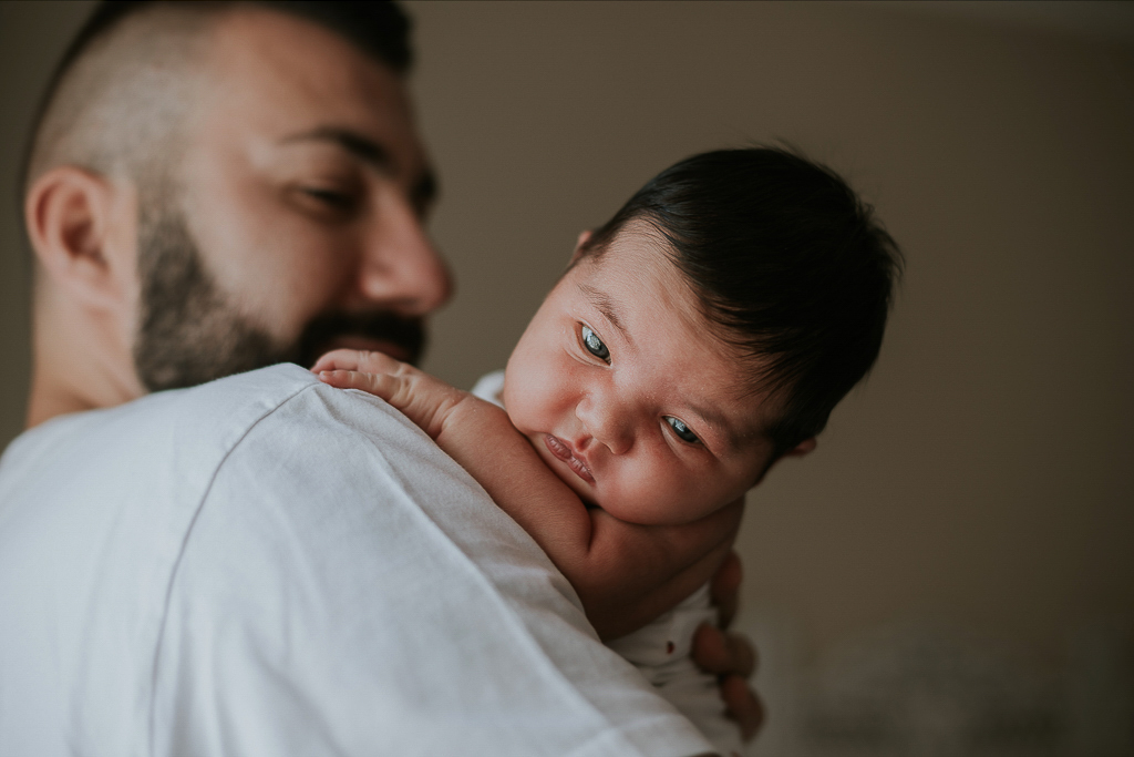 padre e figlia newborn a roma