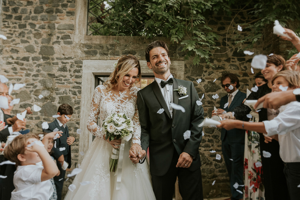 uscita dalla chiesa castello della castelluccia